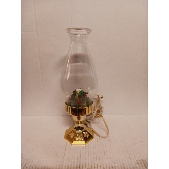 VINTAGE NOMA ILLUMINATED HURRICANE LAMP IN BOX 1989 - Picture 2 of 6